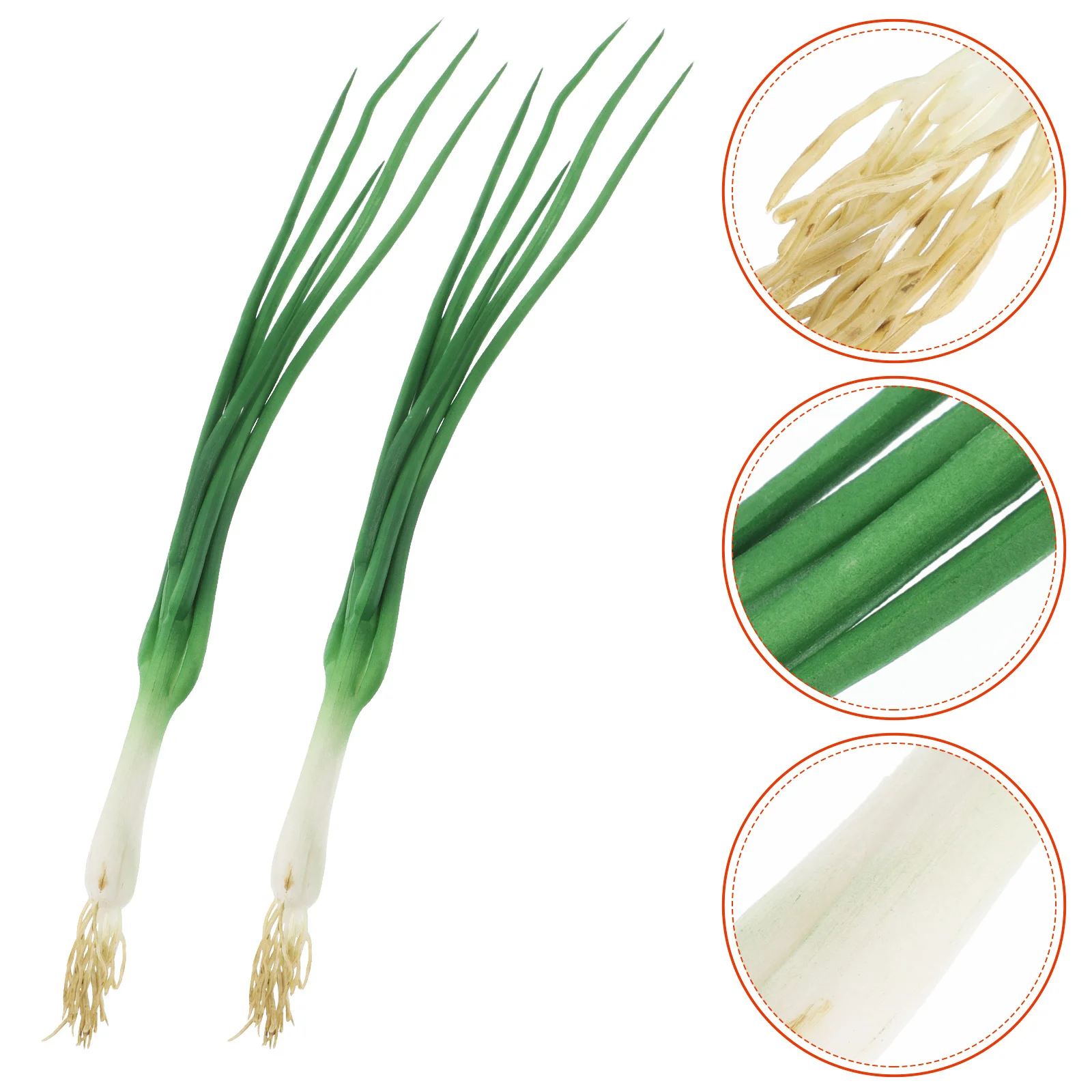 

Lifelike Scallions Artificial Green Onions Fake Vegetable Props for Kitchen Decoration Shop Display Photo Food Props Home