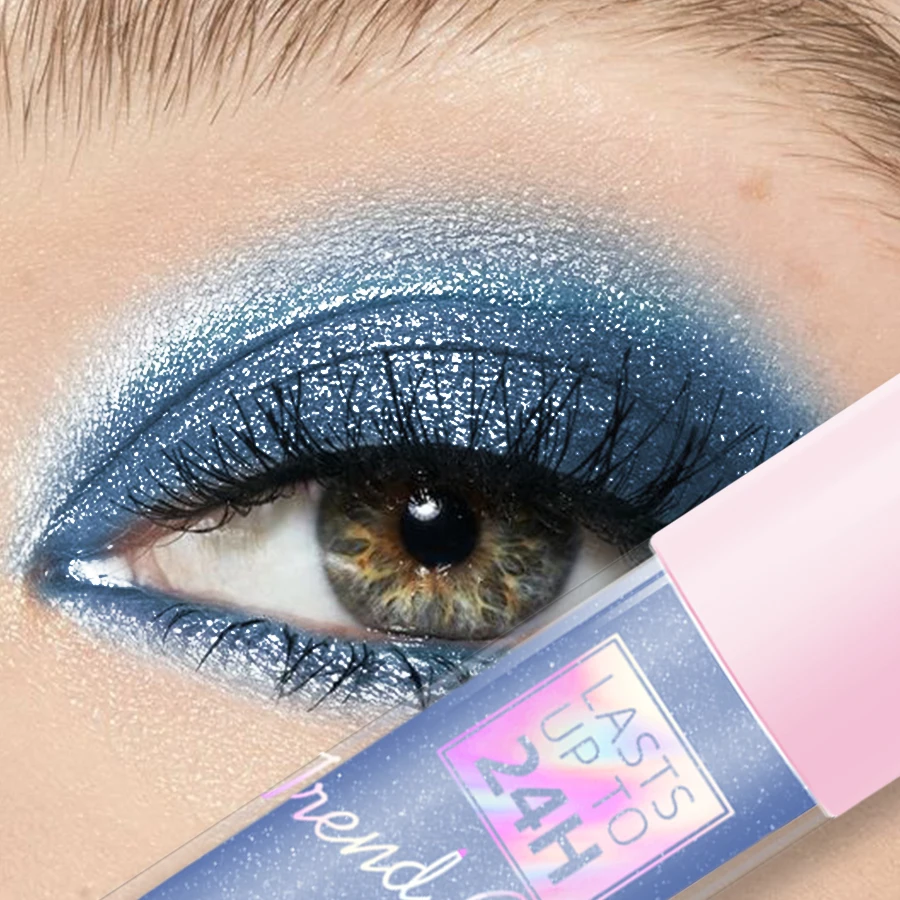 Ombretto liquido impermeabile metallizzato a 8 colori 1PC Ombretto glitterato a lunga durata e a prova di sbavature Regali per trucco coreano Ombretto glitterato