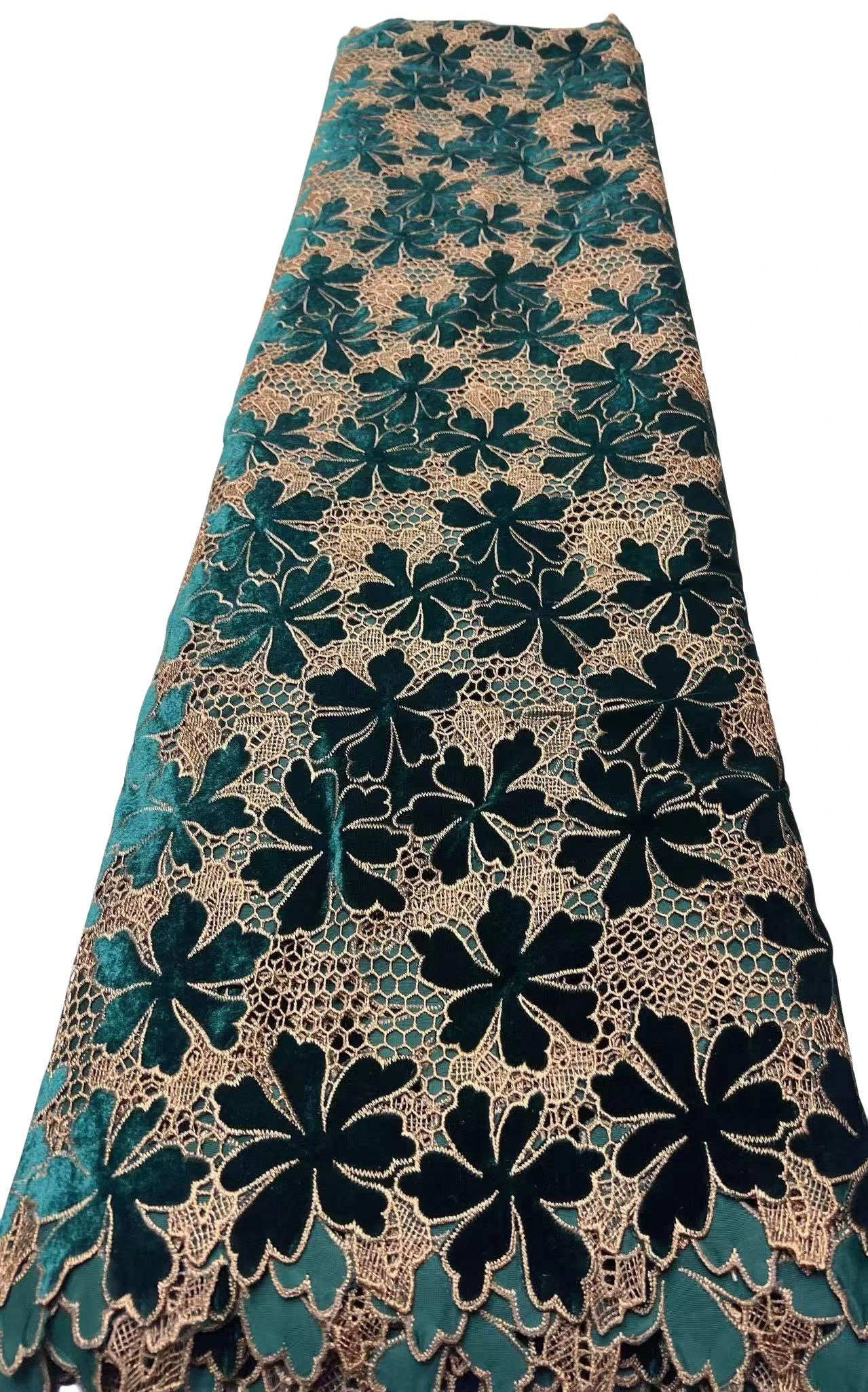 قماش دانتيل نيجيري أفريقي عالي الجودة للخياطة المخملية المطرزة الحبل جبر فستان حفلات الزفاف 5 ياردات