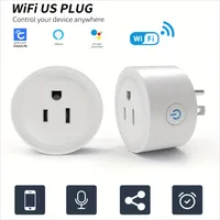 10A WiFi Outlet Socket Smart Plug US 100-240V Timing Function Alexa Google Home Assistant CozyLife Voice Remote Control Group