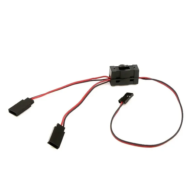 2 3 4-way LED Light Split on/off Controller Switch Y Cable Servo Extension for 1/10 TRX-4 SCX10 RC Oil/Tram/Climbing Crawler