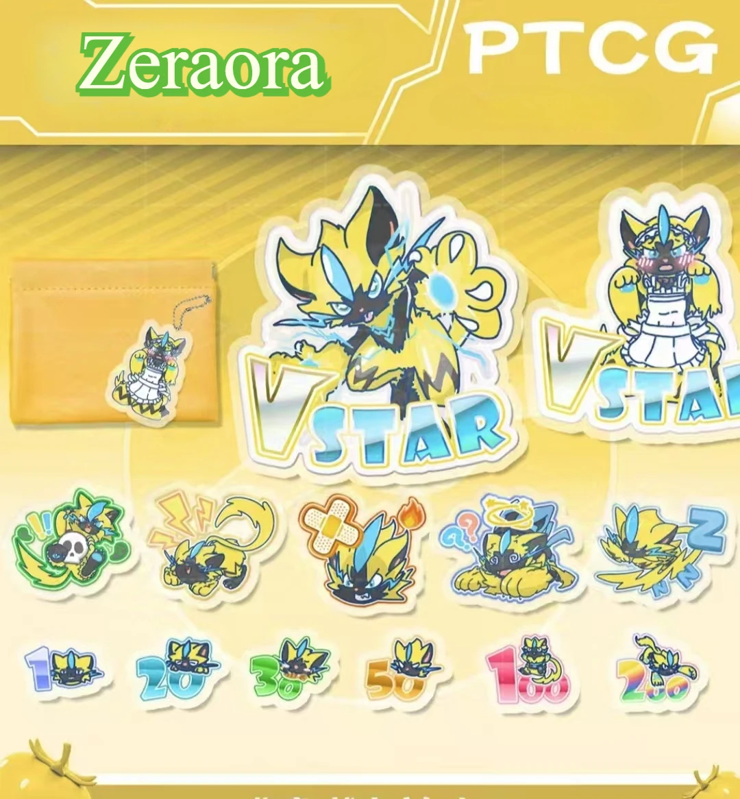 

PTCG Pokemon Match Scoring Damage Counter Damage Indicator Zeraora Used Board Vstar Borad Role-playing Game Gift Toy Wave 59