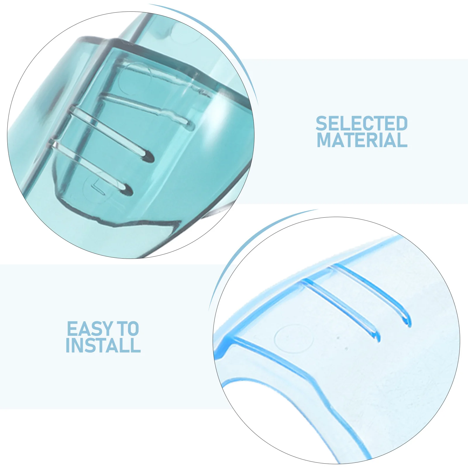 دروع جانبية من مادة TPU شديدة التحمل للنظارات، واقيات أمان مرنة شفافة قابلة لإعادة الاستخدام للوصفات الطبية والنظارات الشمسية #3