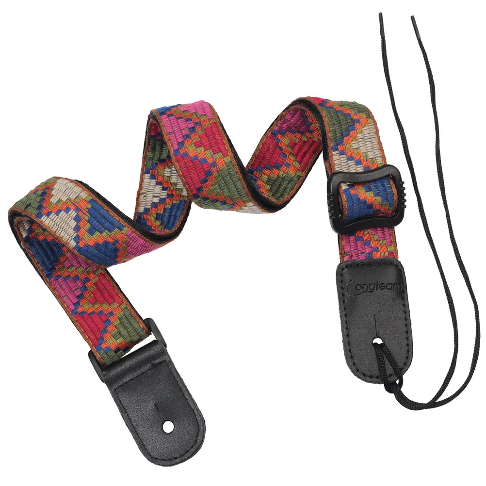 

Ukulele Strap Adjustable Belt Shoulder Simple Tie Rope for Guitar Folk-custom Bohemian Style Nylon Creative Baby Child