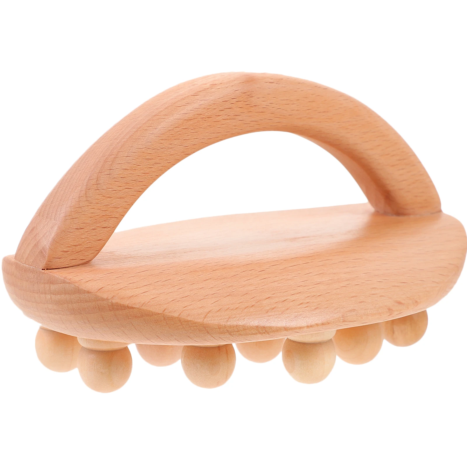 

Portable Handheld Massage Roller Deep Tissue Muscle Knots Relief Tool For Neck Back Legs Feet Wear-Resistant Wood Body Massager