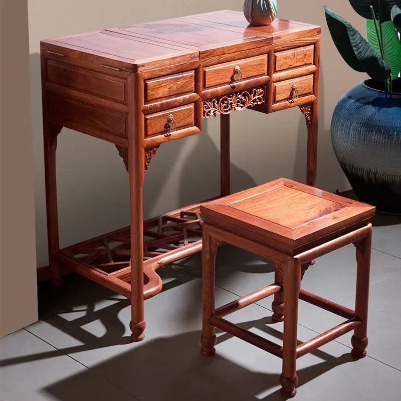 

Китайский комод из массива дерева с тумбой и выдвижными ящиками