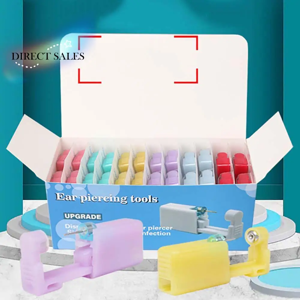

Sterile Safety Tragus Ear Cartilage Nose Steel Helix Piercing Disposable Nose Ear Piercing Tool Earring Piercer Machine