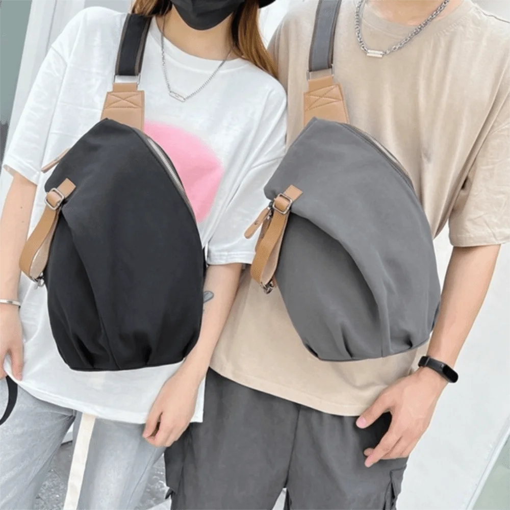 

Сплошная цветная мужская нагрудная сумка, водонепроницаемая многофункциональная нейлоновая сумка через плечо, большая вместительная велосипедная сумка на плечо унисекс