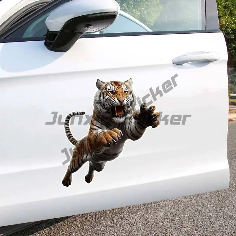 

Ferocious Tiger Car Sticker Self-adhesive Decal for Automotive Rear Window and Bumper Waterproof Sticker