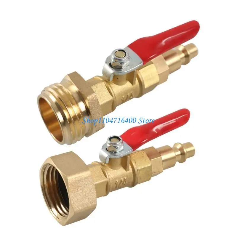 

Адаптер y1gd winterize с 1/4 дюйма мужской быстрого соединительной штекеры и 3/4 дюйма мужской нити GHT, 1/4 дюйма мужского и