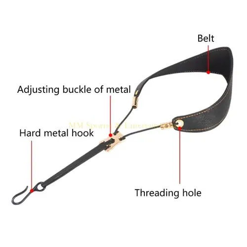 Imagen 2 del producto Correa 31 be saxófono con cueros suaves acolchadas para saxo oboe clarinete tenores alto