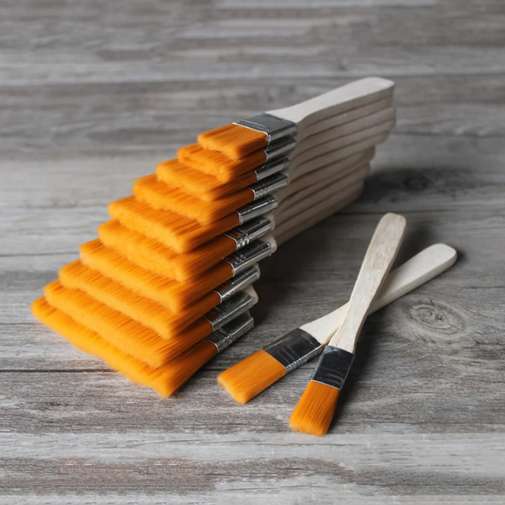 

12pcs Oil Painting Brush Set Artist Paint Tools Watercolor Wood Painting Durable Nylon Brushes For Drawing Cleaning Dust