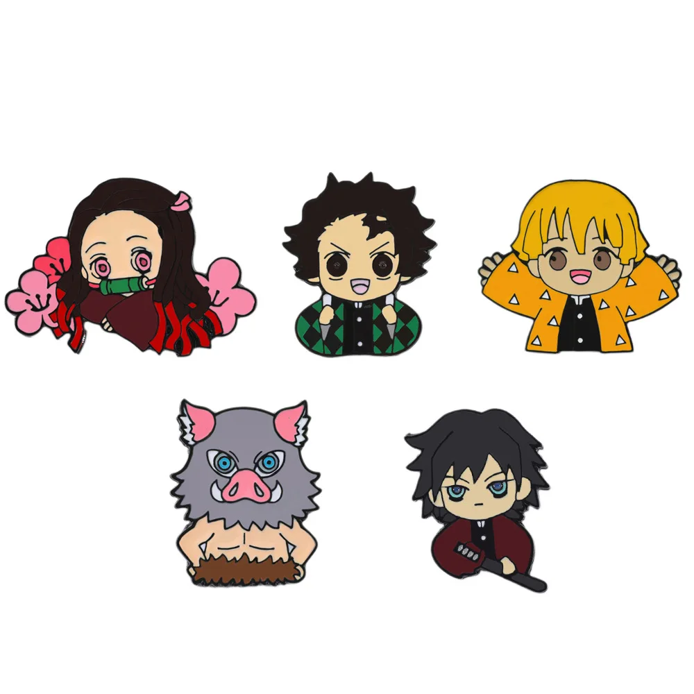 Anime-Emaille-Brosche, trendiges Cosplay-Abzeichen, Cartoon-Accessoire, Rucksack- und Kragenpin, Geschenk