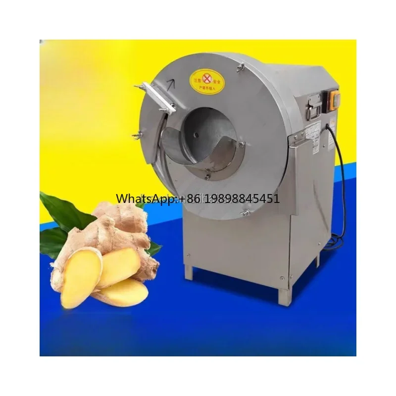 Commercial Stainless Steel Ginger Cutting Machine/ginger Slicing Machine/Canteen Ginger, Shredded Potatoes, Shredded Carrots