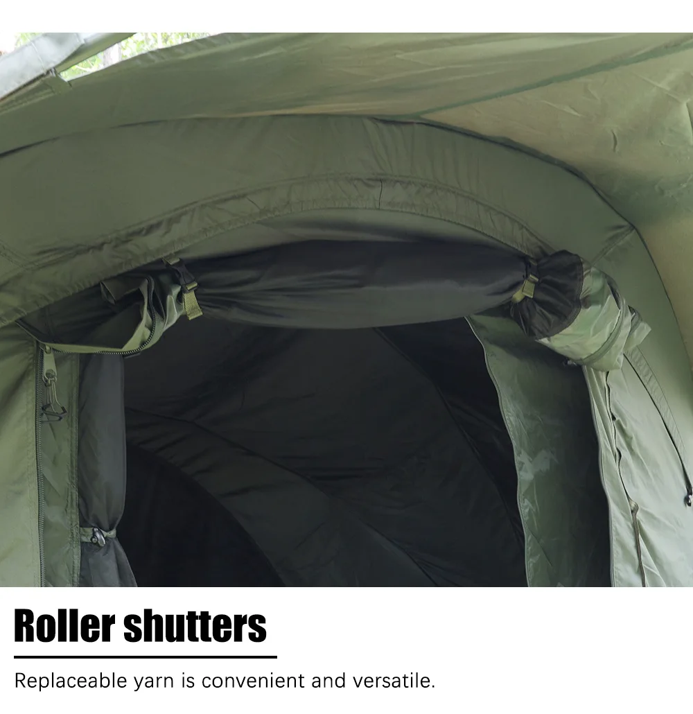 Easy Setup Round Aluminum Alloy Frame Fishing Tent 3*300D Oxford Cloth PU2000mm Waterproof Material Bivvy Tent for Fishing