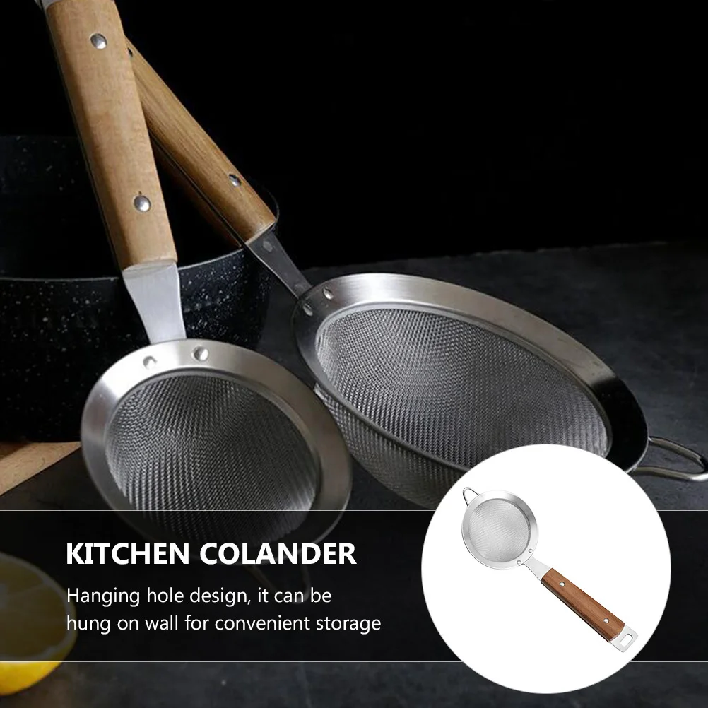 

1Pcs Stainless Steel Skimmer Spoon Mesh Strainer Kitchen Colander for Filtering Fried Food Scooping Noodles Hot Pot