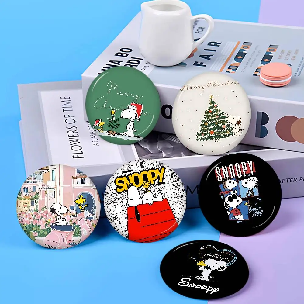 The S-Snoopys Show Cartoon New  Brooches Soft Button Pin Funny Silly Gnarpy on A Skateboard Meme Badge Gamer Collection Gifts
