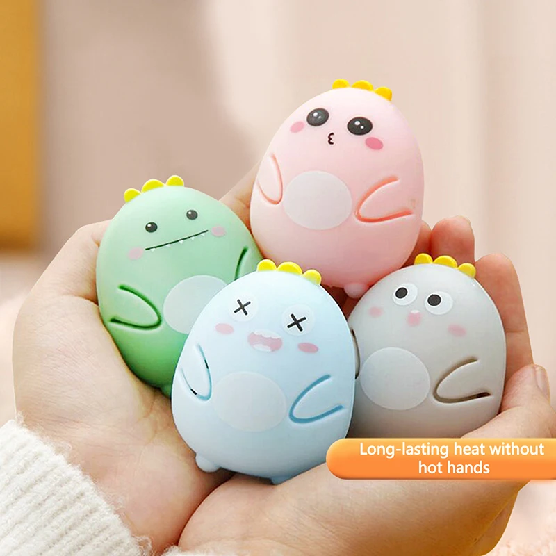 1/5PCS Portable And Reusable Hand Warmer Egg Self Heating Cartoon Cute Animal Shape Hand Warmer Replacement Core