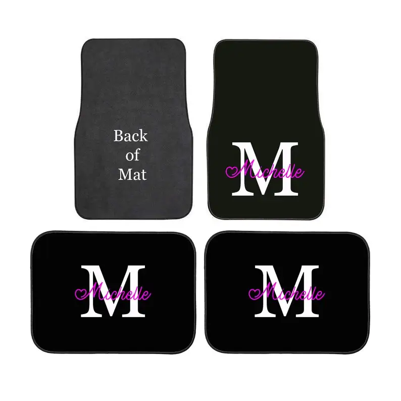 

Personalised Custom Printed Initial/ Name Car Mats Vehicle Mats, Perfect Christmas Gift for Him or Her