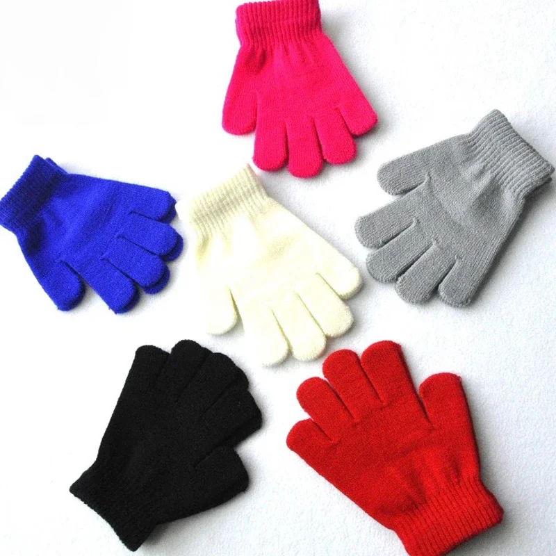 For 6-10 Years Old Kids Boys Girls Winter Cold and Warm Gloves Children Gloves