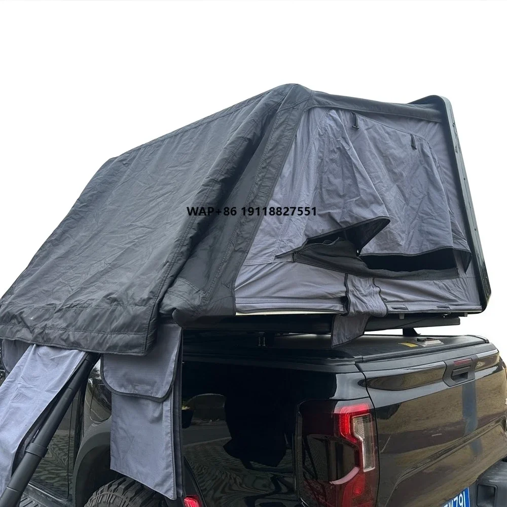 Waterproof ABS Hard Shell Roof Top Tent Light Weight Four-Season Double Layer High-Density Foam Mattress Car Rooftop Tent