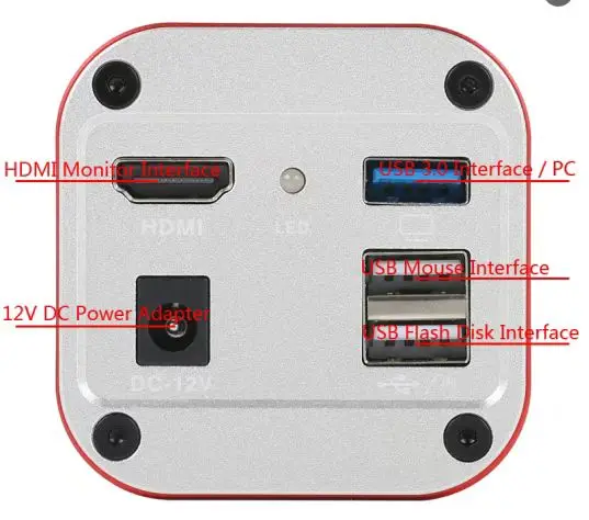 4K IMX678 Color CMOS Digital Video Microscope Camera With Measuring Function For Industrial Phone Repair Tool