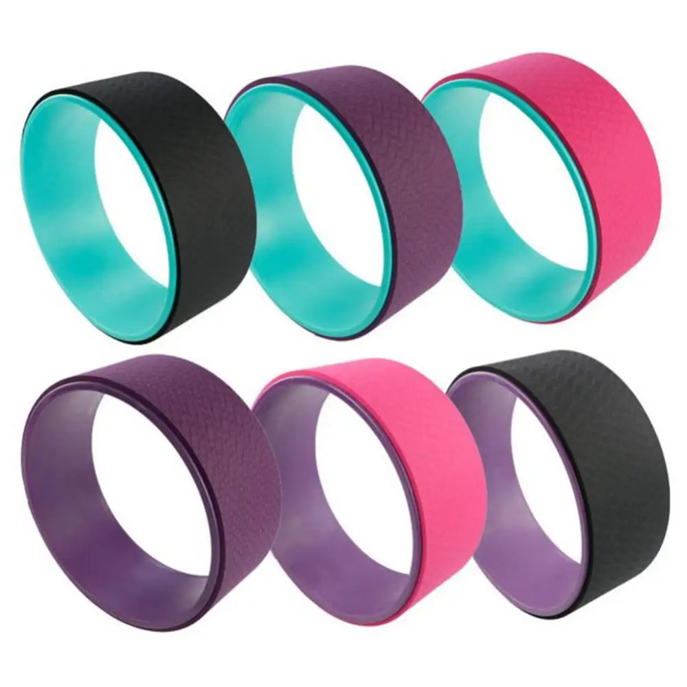 Yoga Pilates Circle Bodybuilding Gym Fitness Dance Training Wheel High Quality PP Material Non-slip Non-toxic Soft Workout Tool