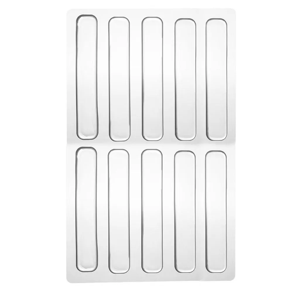 Autocollants de porte Anti-Collision, tampon de porte d'armoire, tampon autocollant en caoutchouc, empêche le glissement, protéger les murs, réduit le bruit, Silicone