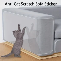 Clear PVC Anti-Cat Scratch Sofa Protector, Removable Adhesive Frosted Durable Furniture Cover,Pet Scratch Guard For Couch