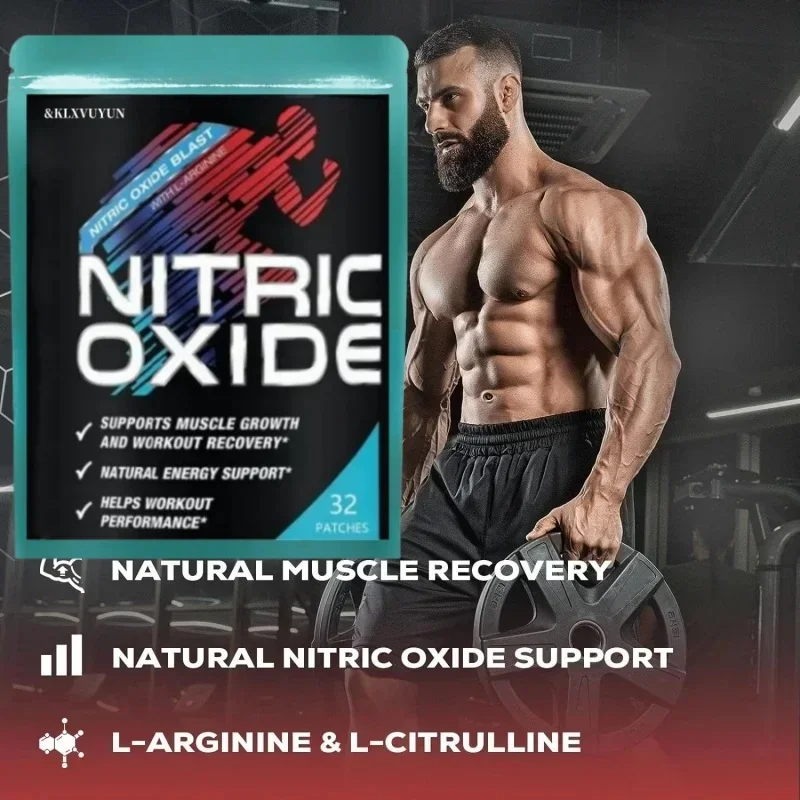 Extra Strength Nitric Oxide Transdermal Patches - Performance Formula for Stamina & Endurance - for Strength & Energy