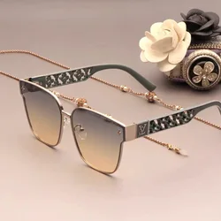 2024 new top luxury fashion sunglasses for women trendy street style quality anti-ultraviolet sunglasses(DS-8829)