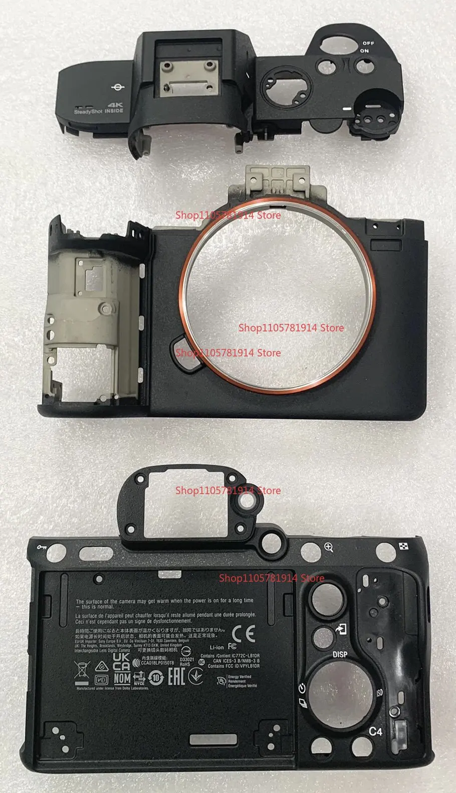 For Sony A7m3 A7r3 Original Top Cover Back Shell Front Shell Top Shell Baseplate Button Board Touchpoint Cable Hot Shoe