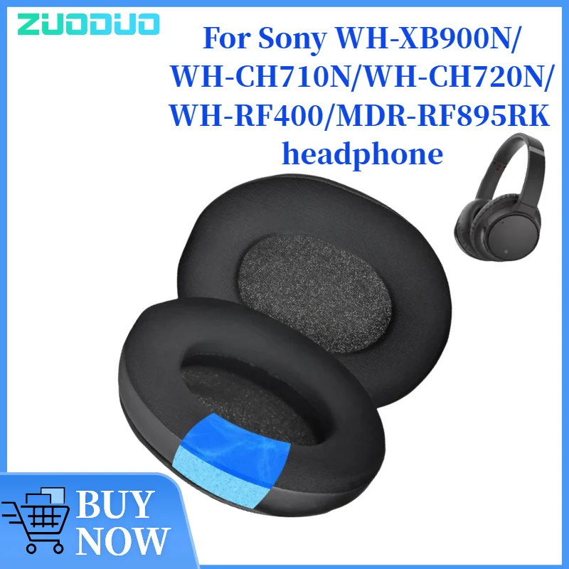 

ZUODUO Replacement Mesh / Ice gel / Leather Ear pads Fits for Sony WH-XB900N/WH-CH710N/WH-CH720N/WH-RF400/MDR-RF895RK Headphones
