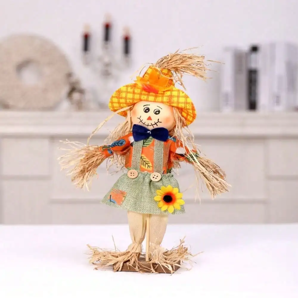 Halloween Decoration Pumpkin Witch Scarecrow Ornament Ghost Festival Ghost House Window Bar Scene Decoration Props and Supplies