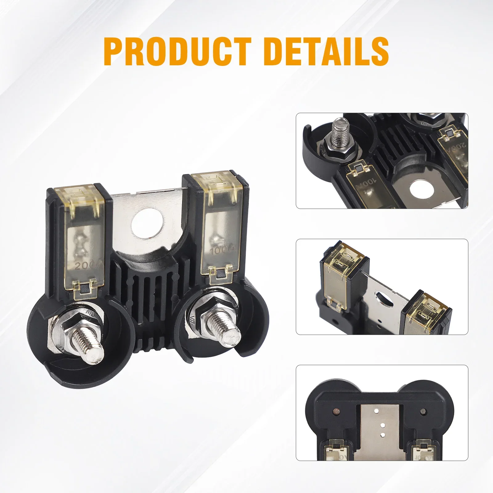 CNSPEED بطارية فيوز محطة مع المكسرات 200Amp/100Amp لفورد موستانج 2005-2014 BR3Z14526AA سيارة يستبدل كابل البطارية الصمامات