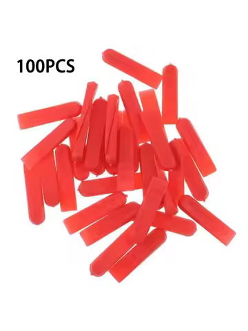 100pc 재사용 가능한 5mm 플라스틱 타일 웨지 스페이서 레벨링 클립 바닥 로케이터 세라믹 타일링 누워 조정 건설 도구
