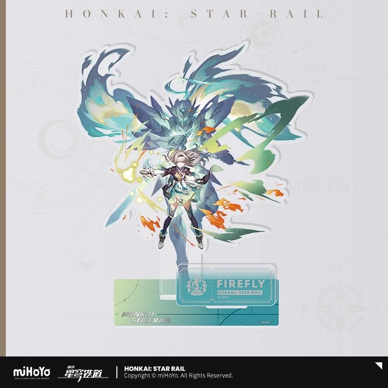Mihoyo jogo oficial honkai star rail acrílico standee gancho danheng mydei phainon anime ornamento de mesa cosplay presentes de halloween