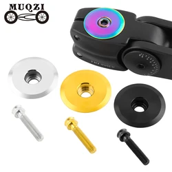 MUQZI Titanium Headset Stem Top Cap 1-1/8