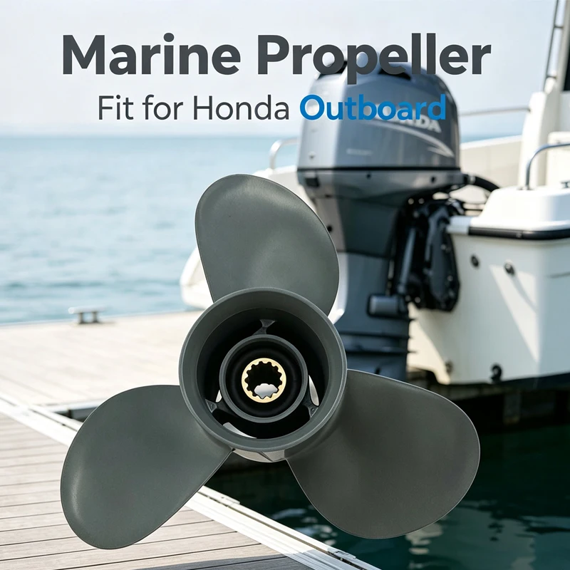 Captain Outboard Boat Propeller 11x15/16/17 Fit Honda Outboard Engine 35HP 40HP BF45A BF50D BF60A 13 Tooth Spline