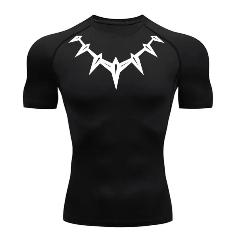 Compression Shirt Running Sportswear Men's Gym Casual Bodybuilding T-shirt Cycling Short-sleeved Quick-drying Summer Sports Top