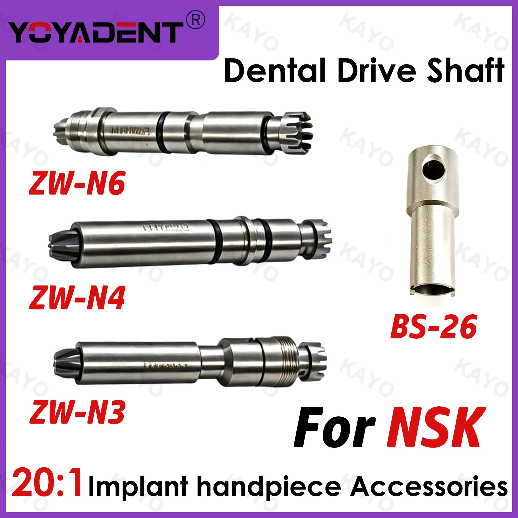 Dental Drive Shaft Handpiece Cartridge Repair Parts For NSK S-MAX SG20 TI-MAX SG20L 20:1 Implant Handpiece Dental Lab