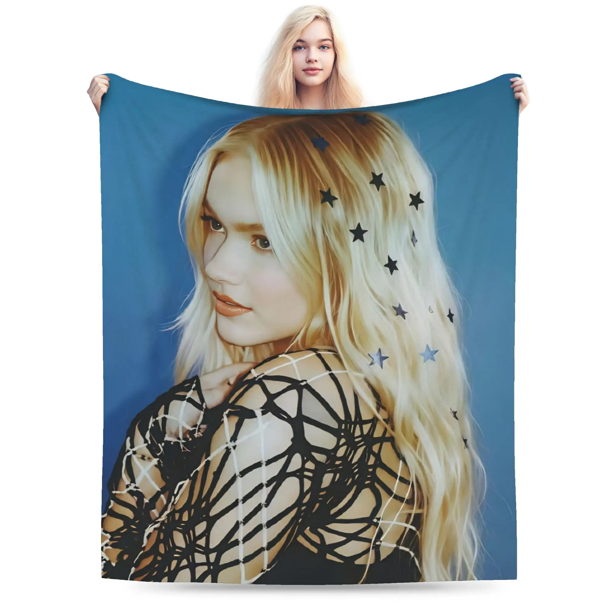 F-Freya Skye Singer Blanket Coral Fleece Plush Winter  Breathable Ultra-Soft Throw Blanket for Bedding Car Plush Thin Quilt