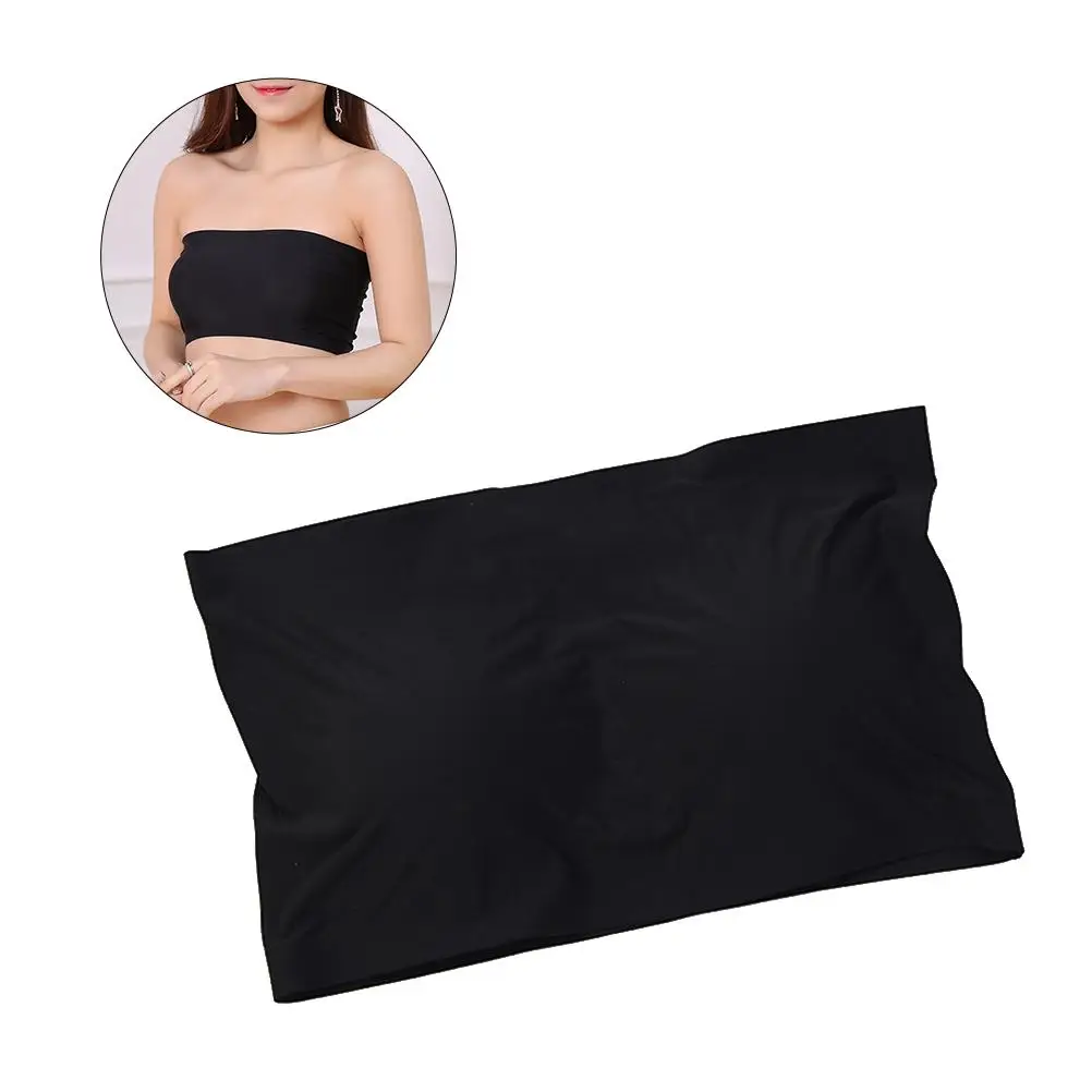 

Bra Women Tube Top Anti Padded Chest Wrap Black Miss Sports Bras Tops Off Shoulder Dresses