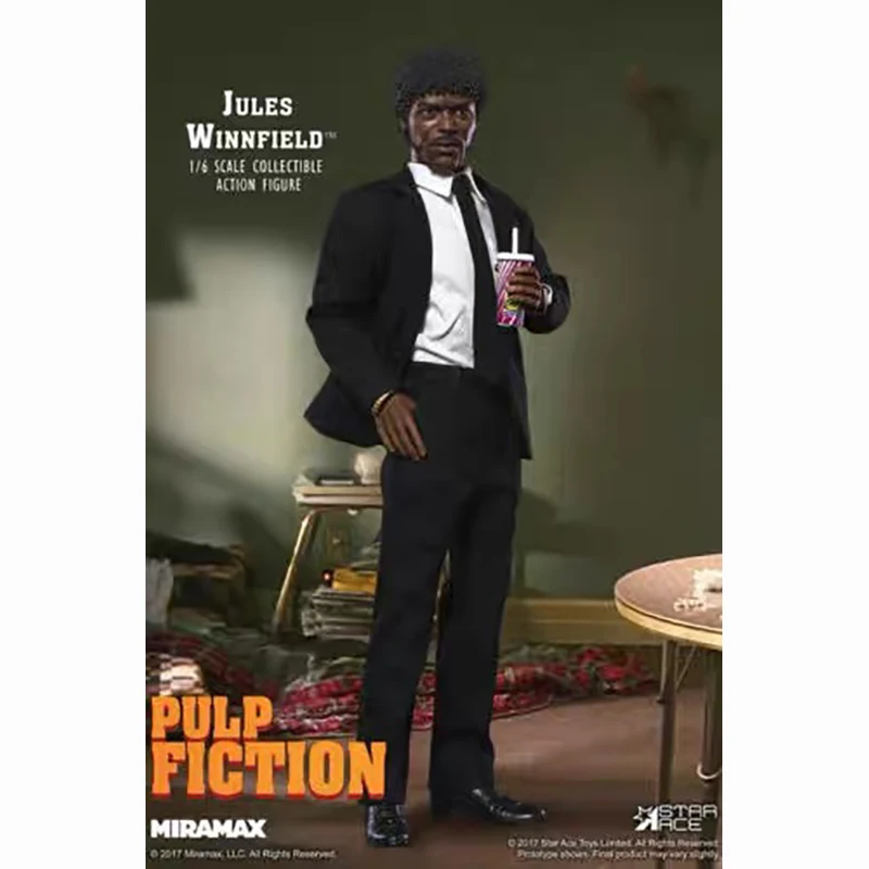 Goods in Stock Original MIRAMAX Star Ace Pulp Fiction Jules Winnfield 1/6 Movie Character Model Art Collection Toy Holiday Gift