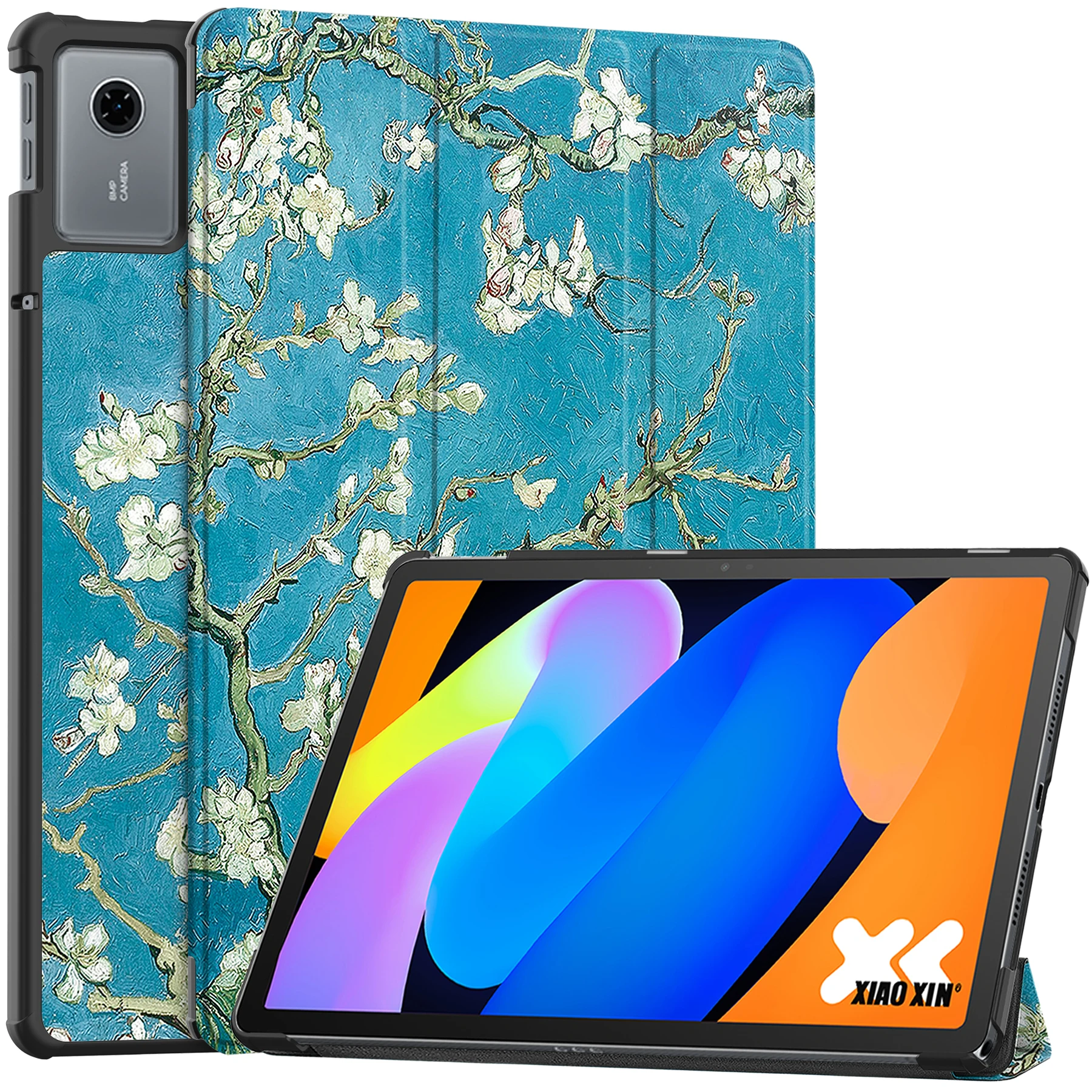 

Роскошный универсальный чехол с росписью для Lenovo Idea Tab11 TB336FZ FU Xiaoxin Pad 11 2025 TB335FC, тройной чехол-подставка из искусственной кожи
