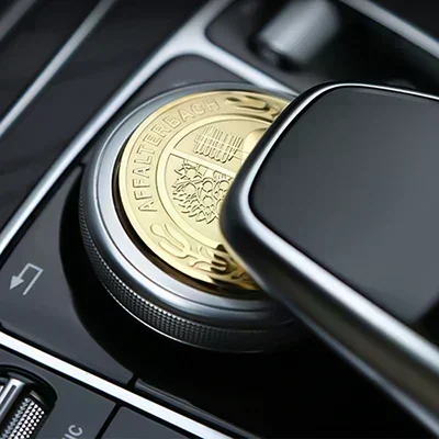 1pc 48mm Car Central Control Multimedia Knob Cover Sticker For Mercedes Benz AMG GLC GLE CLA GLA W205 W211 W213 Car Accessories
