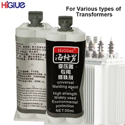 50ml Universal Welding Agent for Transformer High Strength Super Glue Fast Curing  Dual Pneumatic Metal Repair Casting Adhesive