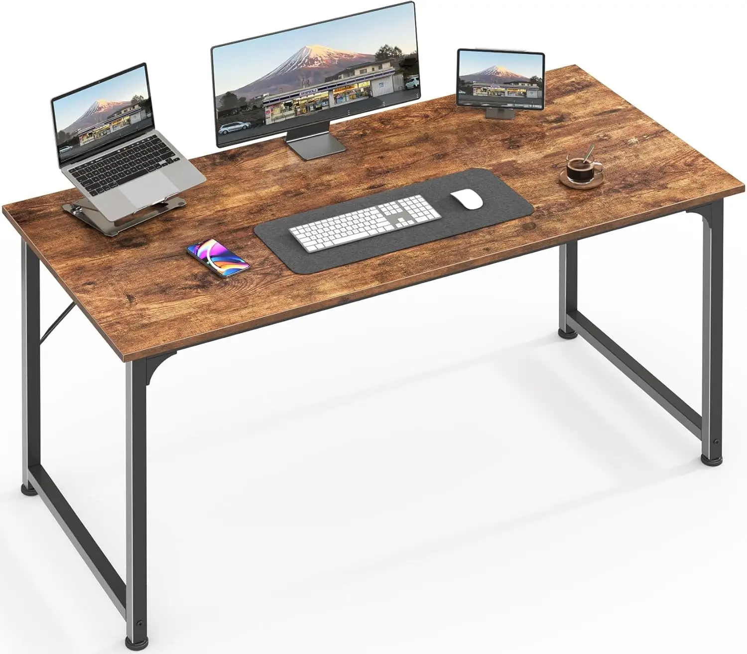 

Computer Desk, 48 Inch Office Desk, Gaming Desk with Storage, Writing Desk Work Desk for Home Office, Study, Modern Simple Desk,
