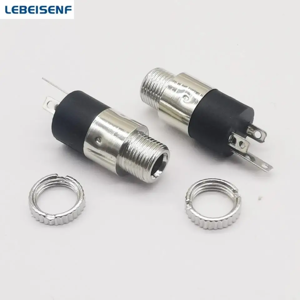 

5PCS PJ-392 Stereo Female Sockect Jack 3.5 Audio Headphone Connector 3.5mm Stereo Headphone Audio Video Jack Socket Plug