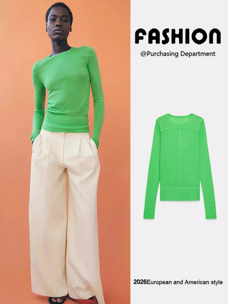 with you. Upon guaranteed, For spring: Jacket Women's Knitted With a fit Tight And sleeves logistics, Collar Circular, With fabric Soft, fashion Seasonal 2026